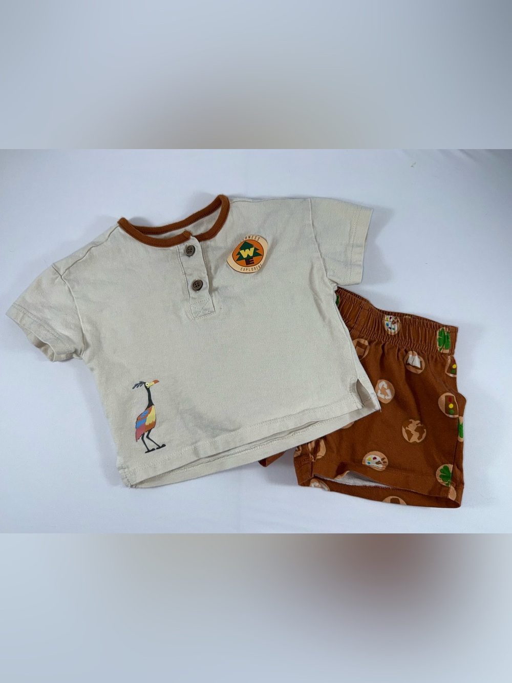 Pixar x Box Lunch 12M Up Adventure Is Out There 2-Piece Matching Shorts Set